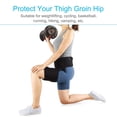 thumbnail image 5 of REAQER Thigh Support Brace Groin Compression Wrap Pulled Groin Sciatic Nerve Pain Hamstring Injury Rehab Fits Both Legs & Women, 5 of 6