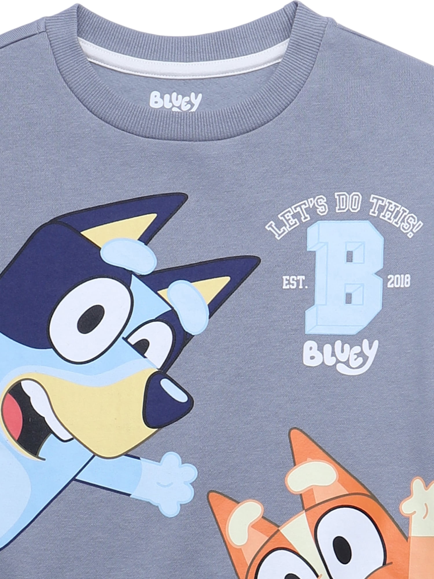 Bluey Boys licensed fleece short set, sizes 4-18