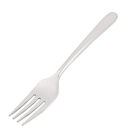 Handle Fish Fork - HONG HAN Authorized Home Flatware Long Handle Dessert Meat Fish Fork Silver Tone