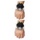 thumbnail image 3 of Cateissary Ramillete de muñeca de rosa de satén hecho a mano elegante de tela para bodas y fiestas de graduación elástica única Type1 NO1, 3 of 6