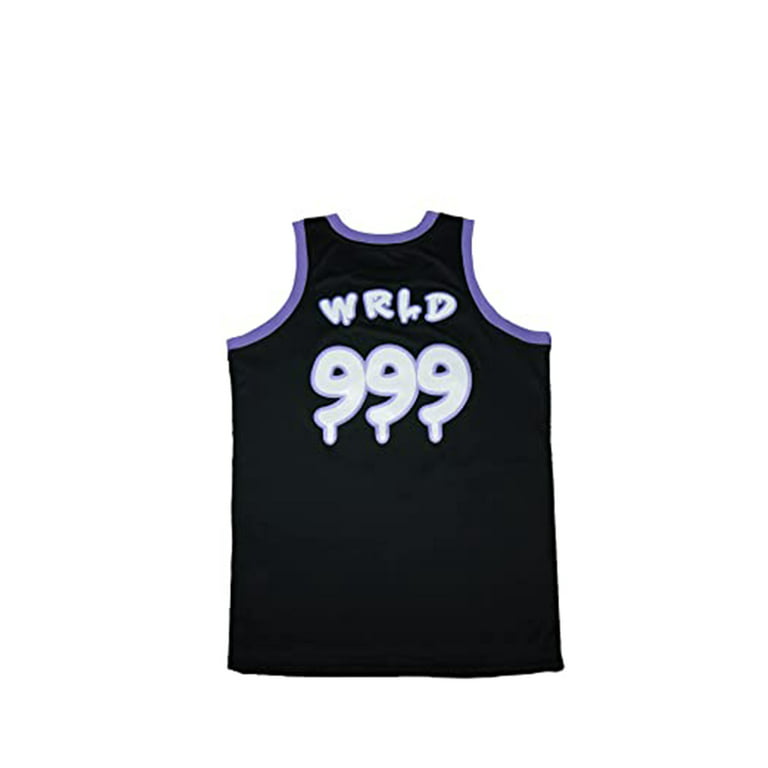 BG Juice Wrld 999 Jersey Lemonade Sewing Embroidering Outdoor Sportswear Hip-hop Culture Movie Black