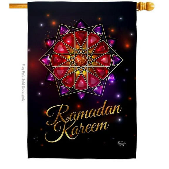 Ornament Collection H192404-BO 28 x 40 in. Ramadan House Flag with Religious Faith Double-Sided Decorative Vertical Decoration Banner Garden Yard Gift