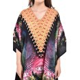 thumbnail image 3 of Black Women's Plus Size Tunic Dress for Women Casual Short Caftan Dresses Tunics for Plus Size Ladies Kimono Online by Oussum, 3 of 6