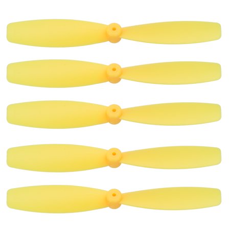 Uxcell 5 Set 55mm/2 Inch Propeller RC Propellers 2-Vane Blades Props for Lightweight Drones Motor Special Prop Accessories, Yellow