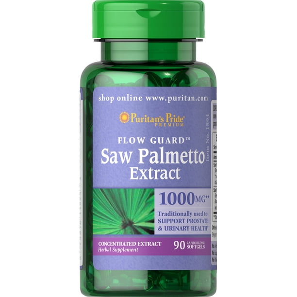 Puritan's Pride Saw Palmetto 1000 mg90 Softgels