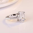 thumbnail image 4 of Platinum Simple Simulation Diamond Ring Dove Egg Plating, 4 of 5