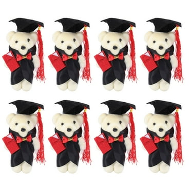 MERRYHAPY 8Pcs Standing Graduation Bear Dolls for Graduation Decorations