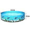 thumbnail image 2 of Swimming Pool for Kids Kiddie Pool Collapsible Bathing Tub 59.8 .8 inch, 2 of 6
