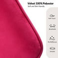 thumbnail image 3 of 14 Karat Home Velvet Accent Chair Upholstered Armchair Set of 2 for Living Room, Fuchsia, 3 of 7