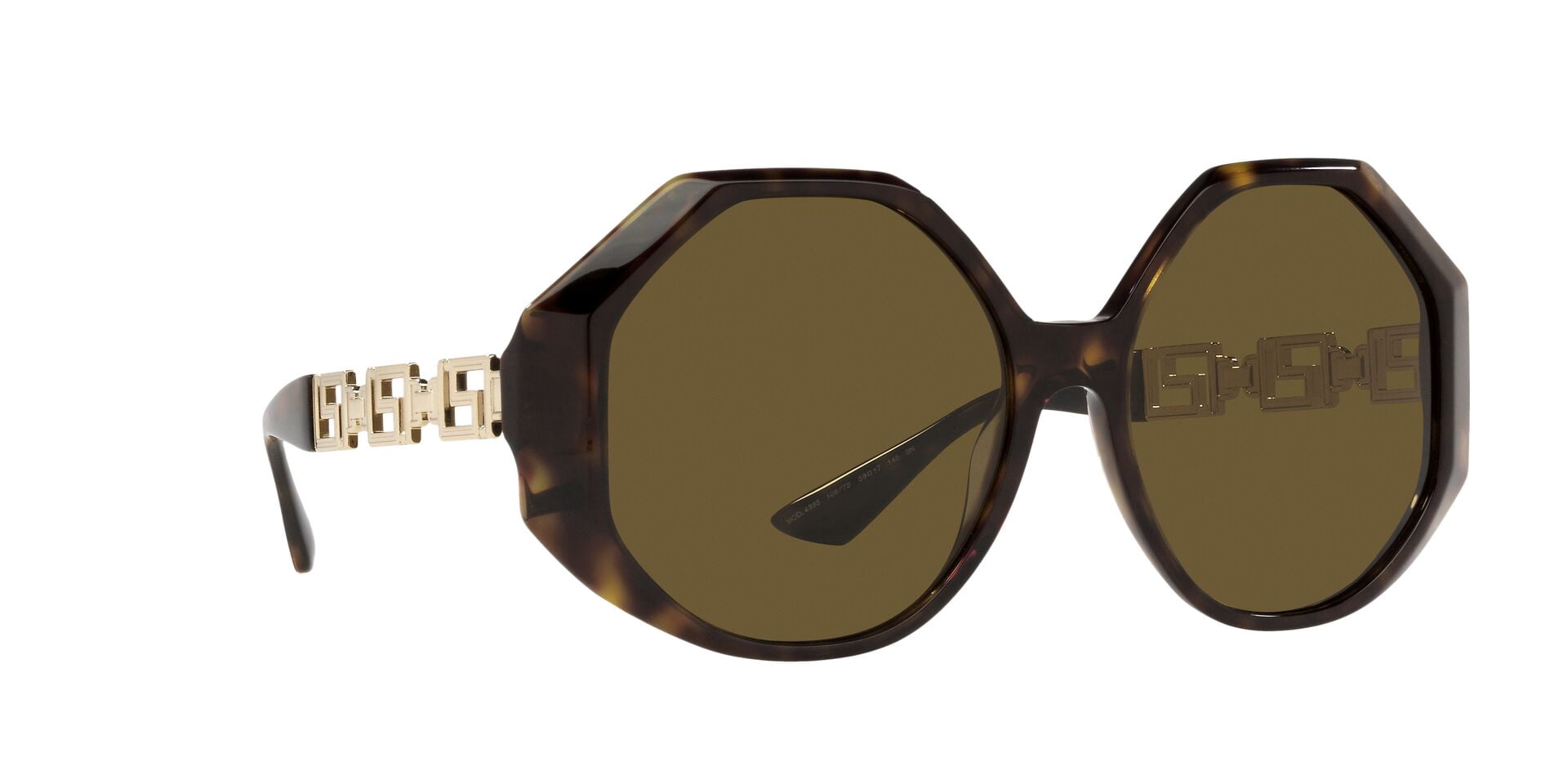 VERSACE VE 4395 108/73 Sunglasses Dark Havana Frame Brown  display picture 3