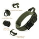 thumbnail image 3 of Collar para perros grandes Unique Bargains, collar ajustable de alta resistencia con asa, collar táctico para perros, collar de alta resistencia color verde militar L, 3 of 7