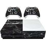 VWAQ Xbox One S Black Cover XB1 Slim Marble Skins for Console VWAQ-XSGC6 [video game]