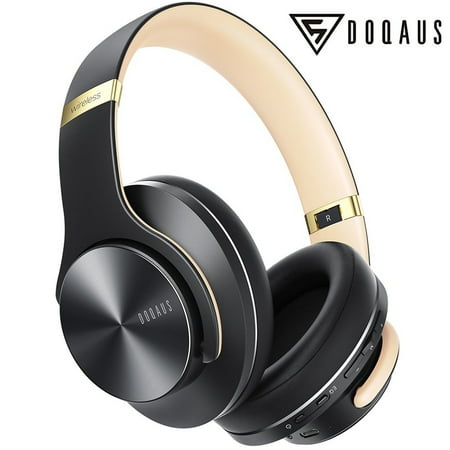 DOQAUS Bluetooth Headphones Over Ear,Wireless Headphones with 3 EQ Modes,Hi-Fi Foldable Stereo Earphone 52 Hours Playtime for Cellphone/PC (Shadow Gray)