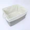 Unique Bargains Fabric Storage Cube Storage Bin Storage Basket Grey