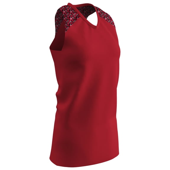 Champro Women's At Bat Softball Jersey Scarlet, L