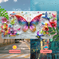 thumbnail image 5 of 1 Pcs 2D Flat License Plate Covers & Frames, Colorful Butterfly with For Decorative Front, Waterproof For Decoration Aluminum License Plate Covers & Frames Cover For Men Women, 12" X 6", 5 of 7