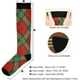 thumbnail image 3 of FREEAMG Buffalo Plaid Compression Socks Women Men Long Stocking (20-30mmHg) Travel Knee High Stockings for Athletic Sports,Running,Cycling,Nursing, 3 of 7