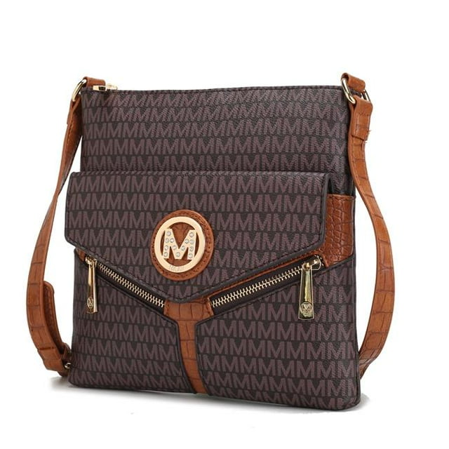 MKF Collection by Mia K. MKF-UM5526BR Cecilia Crossbody Bag