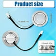 thumbnail image 2 of 2pcs Range Hood Light Bulbs, Stainless Steel Range Hood LED Light Replacement Recessed Kitchen Rang, 2 of 5