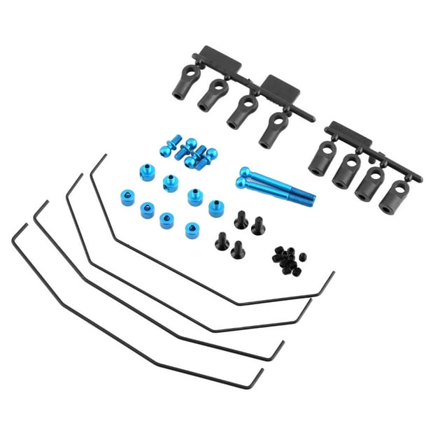 Kits de barra estabilizadora RC a escala 1/10, 2 piezas de repuesto RC de ajuste de dureza, juego de estabilizador delantero trasero para modificación perfke Estabilizador trasero delantero