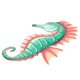 thumbnail image 4 of Wall Iron Decoration Beautiful Metal Sea Horse Ornamental Pendant Home Decorative Supply 34x19.5cm Green 1Pc, 4 of 5