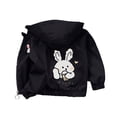 thumbnail image 2 of XQYLOS Girls Teen Rain Jacket Waterproof Hooded Fle𝖾ce Lined Lightweight Windbreaker Windproof Outerwear Full Zip Up Raincoats for Cold Weather Protection Comfort, 2 of 6