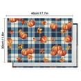 thumbnail image 6 of Rustic Harvest Placemats Set of 4, 12x18 Inch Linen Table Mats with Pumpkin and Turkey Pattern, Washable Farmhouse Dining Decor for Thanksgiving Celebration, 6 of 6