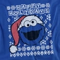 thumbnail image 2 of Sesame Street Cookie Monster Ugly Christmas Unisex Adult T Shirt, 2 of 7
