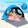 thumbnail image 2 of Gorich Easy Pop Up Beach Tent for 3-4 Person, UPF 50+ UV Protection Beach Umbrella Sun Shelter, Portable Lightweight Cool Cabana Shade with Easy Foldable & Instant Setup, 2 of 7
