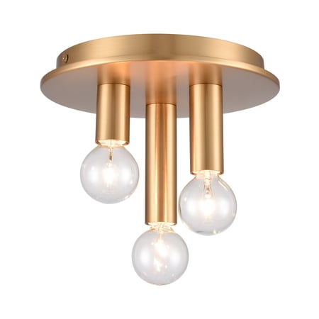 Elk Home 8-Inch Wide Pepper Flush Mount Contemporary Brushed Gold