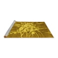 thumbnail image 2 of Ahgly Company Machine Washable Indoor Rectangle Abstract Yellow Contemporary Area Rugs, 7' x 9', 2 of 4