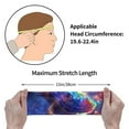 thumbnail image 4 of Lsque Starry Sky Turtle Pattern Sweatbands Sports Headband for Men & Women - Moisture Wicking Athletic Cotton Terry Cloth Sweatband for Tennis, Basketball, Running, 4 of 9