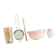 thumbnail image 3 of 5 piezas Matcha Set, Ceremonía de té para amantes del té, Herramientas, Utensilios hechos a mano Soporte de cerámica Batchón de cerámica Rosa, 3 of 8