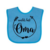 Inktastic World's Best Oma Girls Baby Bib