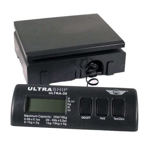 for Shipping Bakery My Weigh Ultraship 35 LB Electronic Digital Shipping Scales Black Pro Savings 10-Pack Industrial Pizzeria Restaurant with Ultraship Power Supplies or Veterinary Use