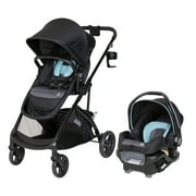 Angle View: Baby Trend Sonar™ Switch 6-in-1 Modular Travel System Stroller, Desert Blue