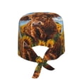 thumbnail image 2 of Cauagu Cloud Sky Sunflower Cow Pattern 1 Pcs Working Caps,Adjustable Working Hats Elastic Scrub Hats Nurse Scrub Cap Nurse Hats Elastic Tie Back Hats Unisex,One Size, 2 of 7