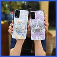 thumbnail image 2 of LYM-Phone Case For TCL T-Mobile Revvl V+ 5G/Revvl V Plus 5G, Cute Kickstand Back Cover Quicksand Fashion Design Waterproof Phone lens protection Rotatable stand protective Simplicity TPU, 2 of 9