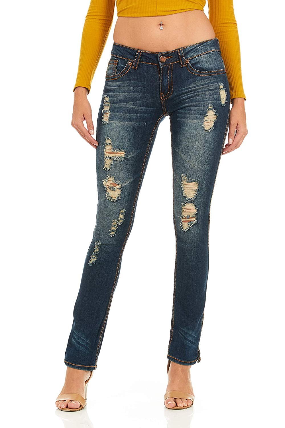 plus size distressed bootcut jeans