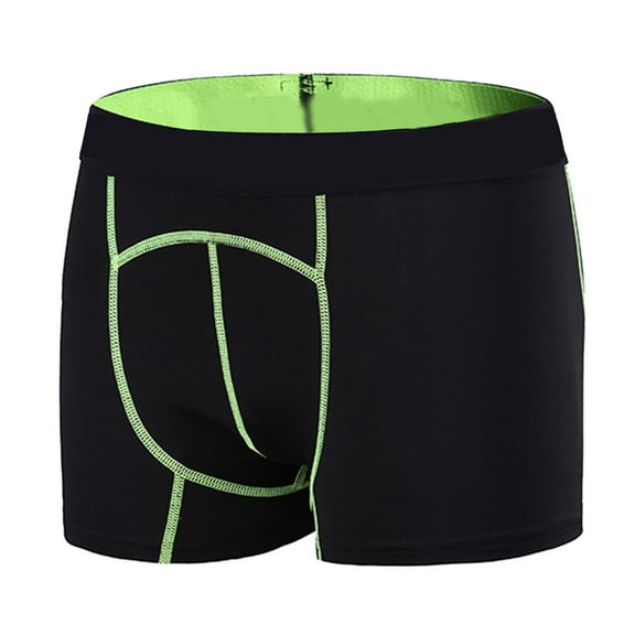 Yindaity Compression Workout Shorts Men Performance Sports Baselayer Athletic Running Shorts Underwear Gym Pants Men (Green,S)