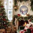 thumbnail image 2 of Welcome Sign for Front Door, Christmas Snowman Round Metal Wall Art Wreaths, Winter Farmhouse Xmas Tree Snowy Landscape Outdoor Indoor Wall Hanging Sign for Porch Decor Housewarming Gifts 11.8 Inch, 2 of 8