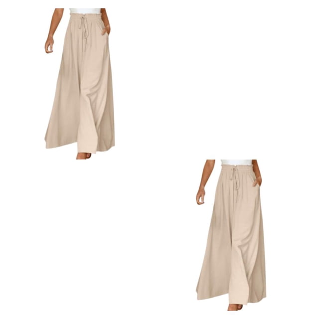 Guardurnaity Pantalones de moda de verano para mujer: pantalones de estilo fino frescos y elegantes Moda para mujer albaricoque 2XL 1 albaricoque 2XL,1 2Conjunto