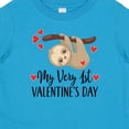 thumbnail image 4 of Inktastic My First Valentines Day Baby Sloth Boys or Girls Baby T-Shirt, 4 of 5