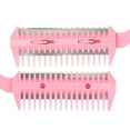 thumbnail image 5 of Unique Bargains 6 Pcs Split Ends Dual Edge Razor Comb Hair Trimmer Hair Thinning Comb Pink, 5 of 8