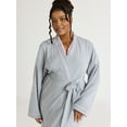 thumbnail image 5 of Joyspun Women's Cotton Blend Knit Wrap Robe, Sizes S to 3X, 5 of 6