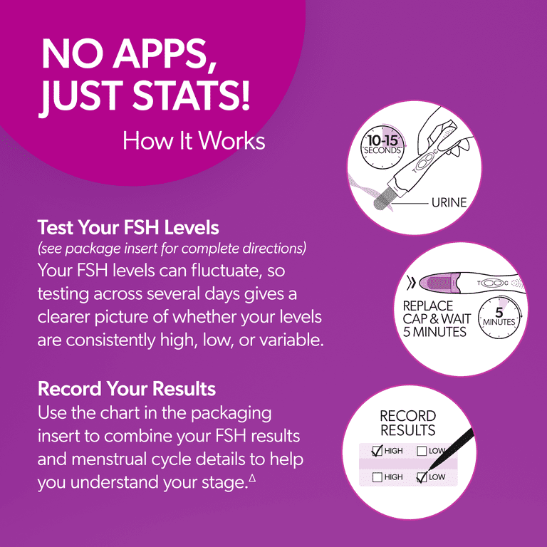 AZO Menopause Relief FSH Level Test Kit, 5 Pack photo 5