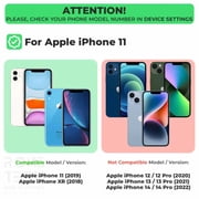 Rome Tech Tempered Glass Screen Protector for Apple iPhone 11 6.1 (2019) - 9H Screen Saver, Case-Compatible, Clear, 3-Pack
