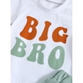 thumbnail image 4 of Big Brother Little Brother Matching Outfit Toddler Baby Boy Short Sleeve Crewneck Shirts Shorts Set Summer Clothes, 4 of 7