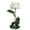 White, variant on Real Touch Artificial Roses for Weddings – 28Inch UV-Resistant Cloth Florals, All-Weather Outdoor/Indoor Décor (Dust-Proof, Hypoallergenic, Bendable Stems)