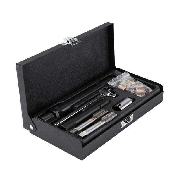 Kit de reparación de Bujías de Automóvil, Acero de Alta Velocidad, Juego de Herramientas de Rosca de Tornillo de Rosca M14 X 1,25, Apto Para Configuración de Enchufe Profundo,
